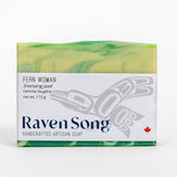 Fern Woman Signature Indigenous soap & candle gift box with juniper fir, balsam, and red berry scents handmade in BC.