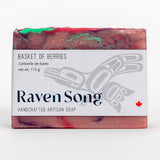 Indigenous soap & luxury candle gift box from BC — wild strawberry, green apple & violet flower scents for gifting.