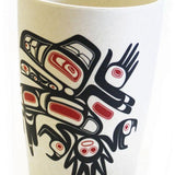 Running Raven By Morgan Asoyuf, Tsimshian, Ts’Msyen | Bamboo Cup