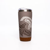 Raven By Paul Windsor, Haisla, Heiltsuk | Cork Base Travel Mug 20 oz