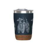Salmon Life Cycle By Paul Windsor, Haisla, Heiltsuk | Cork Base Travel Mug 12 oz
