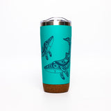 Humpback Whale By Gordon White, Haida | Cork Base Travel Mug 20 oz
