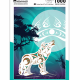 Howling Wolf by Darrell Thorne, Coast Salish | 1000 Piece Jigsaw Puzzle
