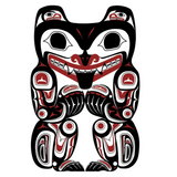 Haida Grizzly Bear by Clarence Mills | Art Card