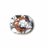 Moon By Maynard Johnny Jr. Coach Salish, Kwakwaka'Wakw | Spirit Stones Howlite