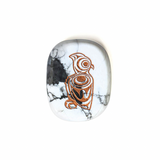 Spirit Owl By Maynard Johnny Jr. Coach Salish, Kwakwaka'Wakw | Spirit Stones Howlite