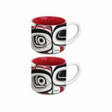 Matriarch Bear By Morgan Asoyuf, Tsimshian, Ts’Msyen | Espresso Mug Set Of 2