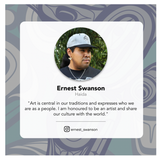 Whale By Ernest Swanson, Haida | Swedish Eco Cloth
