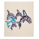 Orca Family By Paul Windsor, Haisla, Heiltsuk | Swedish Eco Cloth