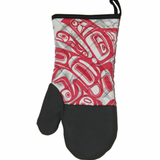 Running Raven By Morgan Asoyuf, Tsimshian, Ts’Msyen | Neoprene Oven Mitt