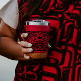 Treasure Of Our Ancestors By Donnie Edenshaw, Haida | Cork Base Travel Mug 12 oz