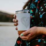 Healing From Within By Francis Horns. Sr, Coast Salish | Cork Base Travel Mug 12 oz