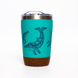 Humpback Whale By Gordon White, Haida | Cork Base Travel Mug 12 oz