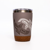 Raven By Paul Windsor, Haisla, Heiltsuk | Cork Base Travel Mug 12 oz