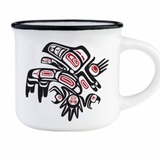 Running Raven By Morgan Asoyuf, Tsimshian, Ts’Msyen | Espresso Mug