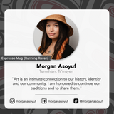 Running Raven By Morgan Asoyuf, Tsimshian, Ts’Msyen | Espresso Mug