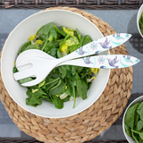 Hummingbirds By Nicole La Rock, Coast Salish | Bamboo Salad Servers