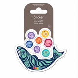 Salmon And Eggs By Paul Windsor, Haisla, Heiltsuk | Sticker