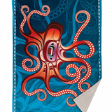 Octopus (Nuu) By Ernest Swanson, Haida | Premium Fleece Blanket
