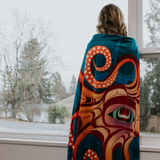Octopus (Nuu) By Ernest Swanson, Haida | Premium Fleece Blanket