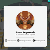 Fox (Wagoosh) By Storm Angeconeb, Lac Seul First Nation, Ojibwe | Enamel Keychain