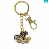 Ojibwe Florals By Storm Angeconeb, Lac Seul First Nation, Ojibwe | Enamel Keychain