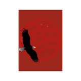 Eagle Red Moon by Mark Preston | Art Card