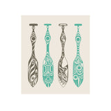 Paddles By Paul Windsor, Haisla, Heiltsuk | Swedish Eco Cloth