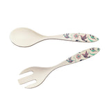 Hummingbirds By Nicole La Rock, Coast Salish | Bamboo Salad Servers