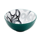 Octopus (Nuu) By Ernest Swanson, Haida| Porcelain Art Bowl (Medium)