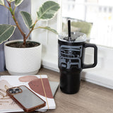 Tradition By Ryan Cranmer, Namgis | 32 oz Insulated Tumbler With Straw
