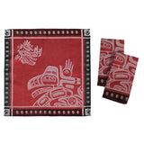 Running Raven By Morgan Asoyuf, Tsimshian, Ts’Msyen | Cotton Napkin
