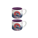 The Light Keeper By Adam Lewis, Kwakwaka'wakw, Liǧʷiłdax̌ʷ, We Wai Kai | Espresso Mugs Set Of 2