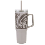 Eagle By Roger Smith, Haida | 40 oz Insulated Tumbler With Straw