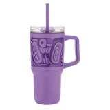 Butterfly By Morgan Asoyuf, Tsimshian, Ts’Msyen | 32 oz Insulated Tumbler With Straw