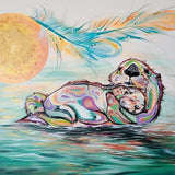 Lined Signature Notebook - Otter Family Carla Joseph