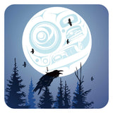 Raven Moon By Mark Preston, Tingit | Coasters
