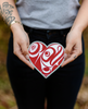 I love you more than 10,000 sockeye By Jessica Chickite, Ligwilda'xw, We Wai Kai First Nation | Vinyl Sticker
