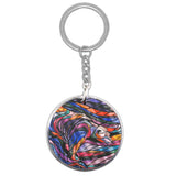 Salmon Hunter by Don Chase | Metallic Key Chain