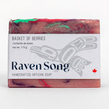 Basket Of Berries Artisan Gift Box | Wild Strawberry +  Green Apple + Violet Flower