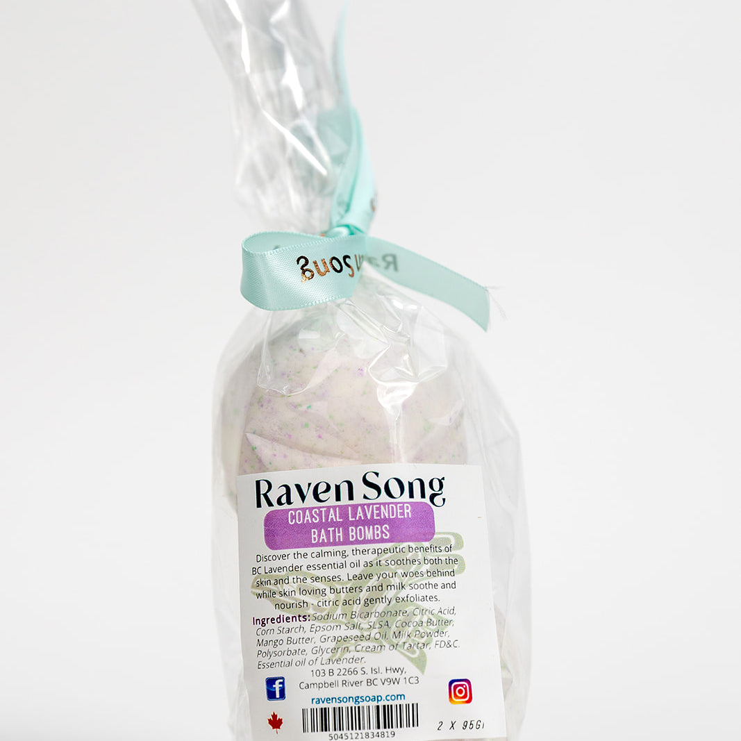 Laveder Bath Bombs from RavenSong Soap and Candle on Vancouver Island