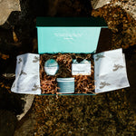 Luxury Gift Box Made in Canada by Indigenous wellness brand RavenSong includes soap, candle and bath bomb set made on Vancouver Island
