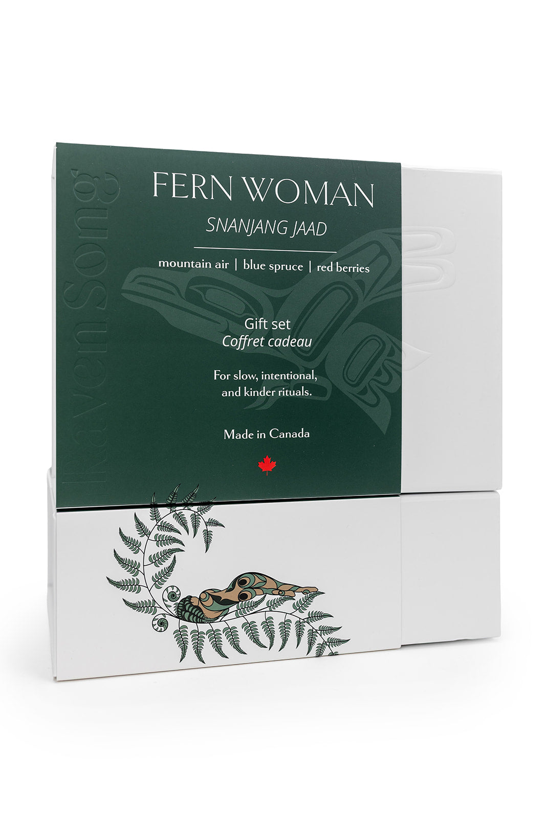 Premium Indigenous corporate gift box made in Canada with handcrafted bath and body products