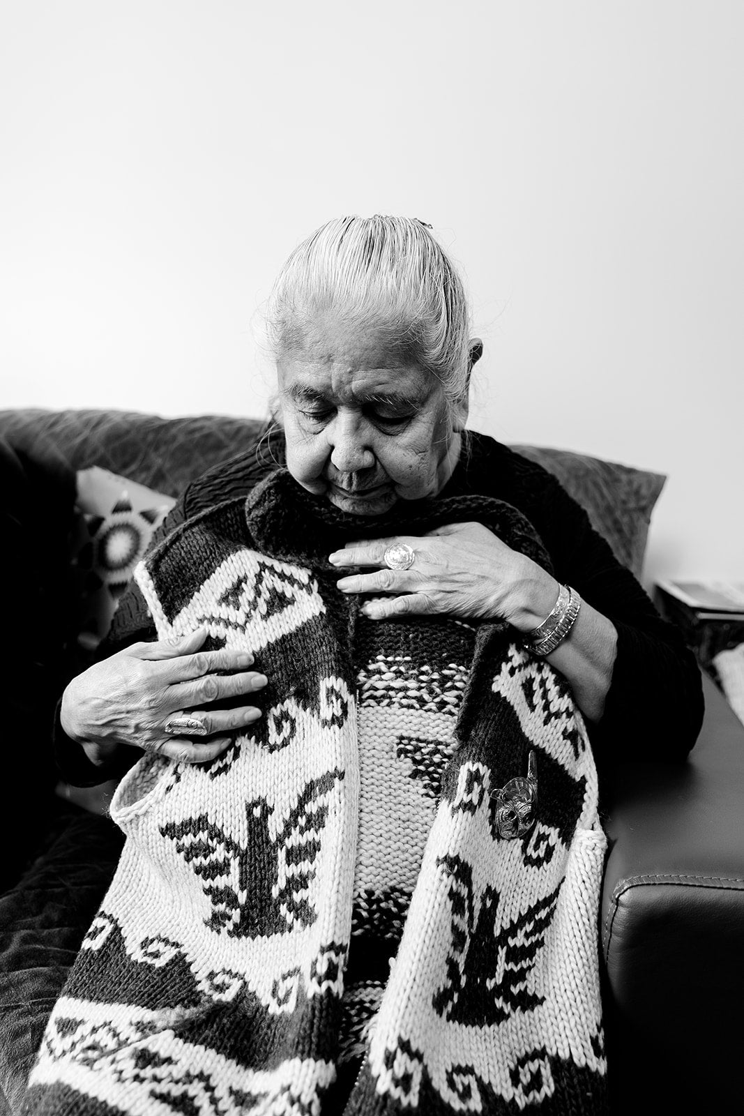 Authentic Cowichan Sweater from the Cowichan Tribe