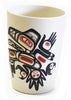 BAMBOO CUP - RUNNING RAVEN by MORGAN ASOYUF, TSIMSHIAN, TS’MSYEN