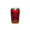 CORK BASE TRAVEL MUG 12 OZ - TREASURE OF OUR ANCESTORS by DONNIE EDENSHAW, HAIDA