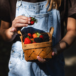 Basket of Berries in Cedar woven basket by Indigenous Wellness Brand Ravensong based on Vancouver Island