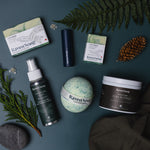 Made in Canada Gift Box for Corporate Gifting from Indigenous-owned Brand Ravensong featuring luxury soap, wellness and self care products made on Vancouver Island