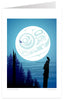 Full Moon Raven by Mark Preston | Art Card