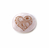 Hummingbird Heart By Gordon White, Haida | Spirit Stones Rose Quartz